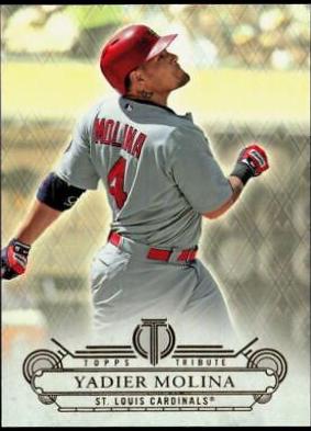 Yadier Molina #49 Baseball Cards 2014 Topps Tribute
