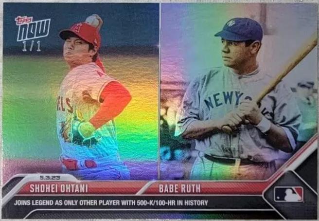 Shohei Ohtani, Babe Ruth [Rainbow Foil] #233