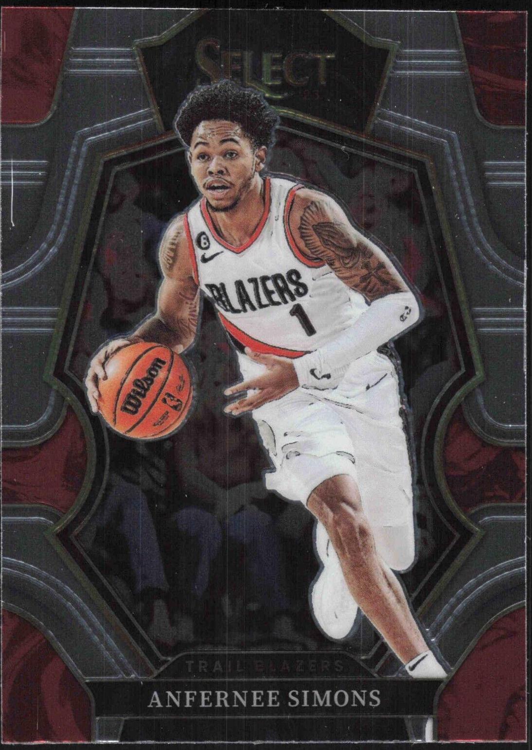 Anfernee Simons #142 2022-23 Panini Select Basketball