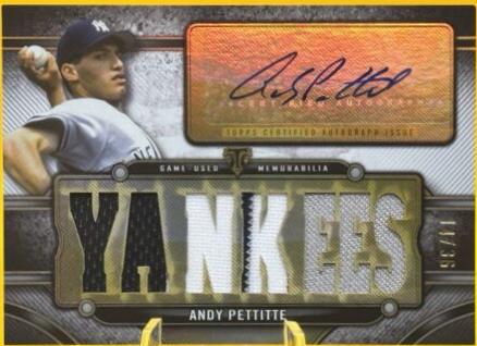 Andy Pettitte #TTAR-AP2 2024 Topps Triple Threads Baseball Autograph Relic