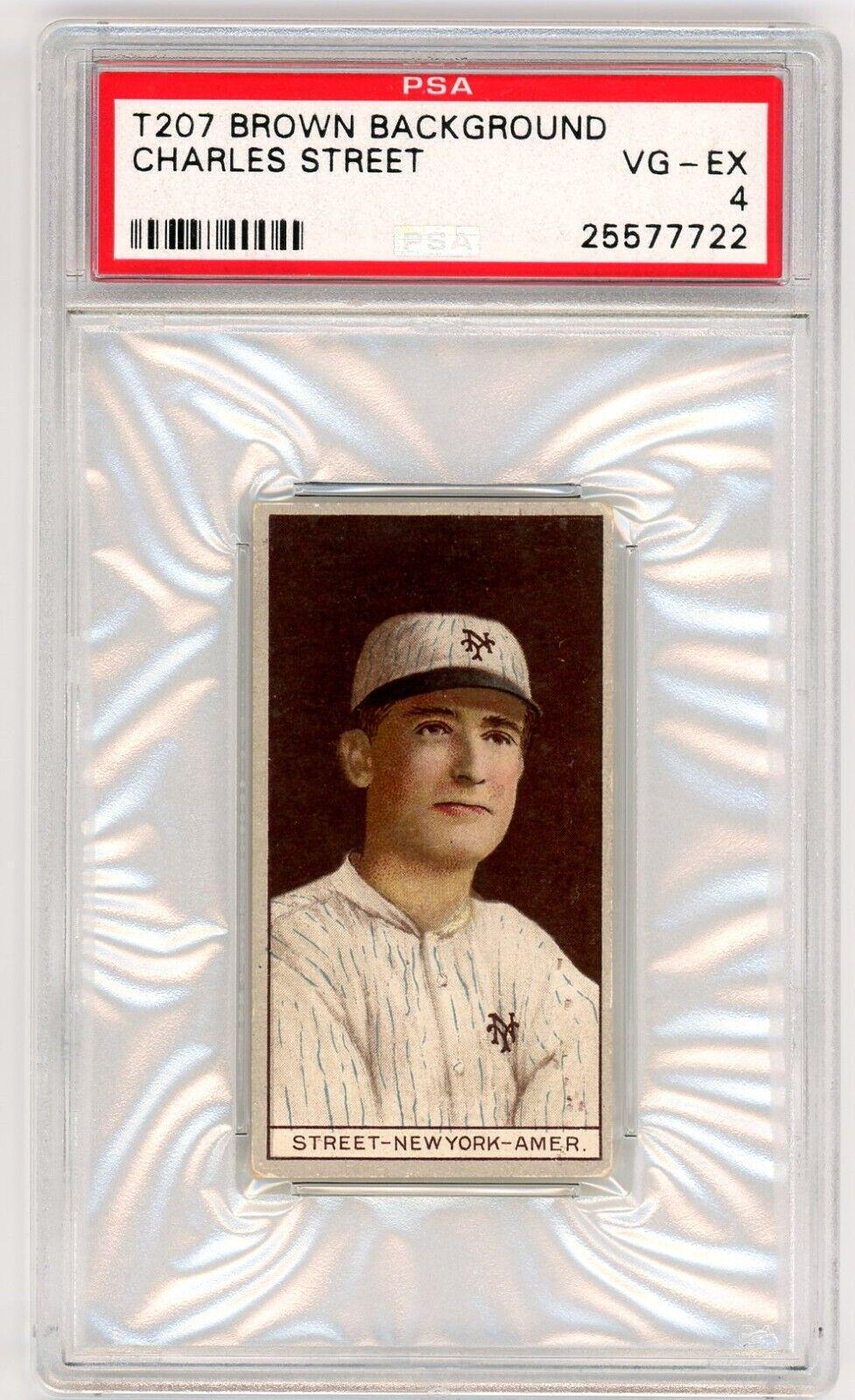 Charles Street Baseball Cards 1912 T207 Brown Background