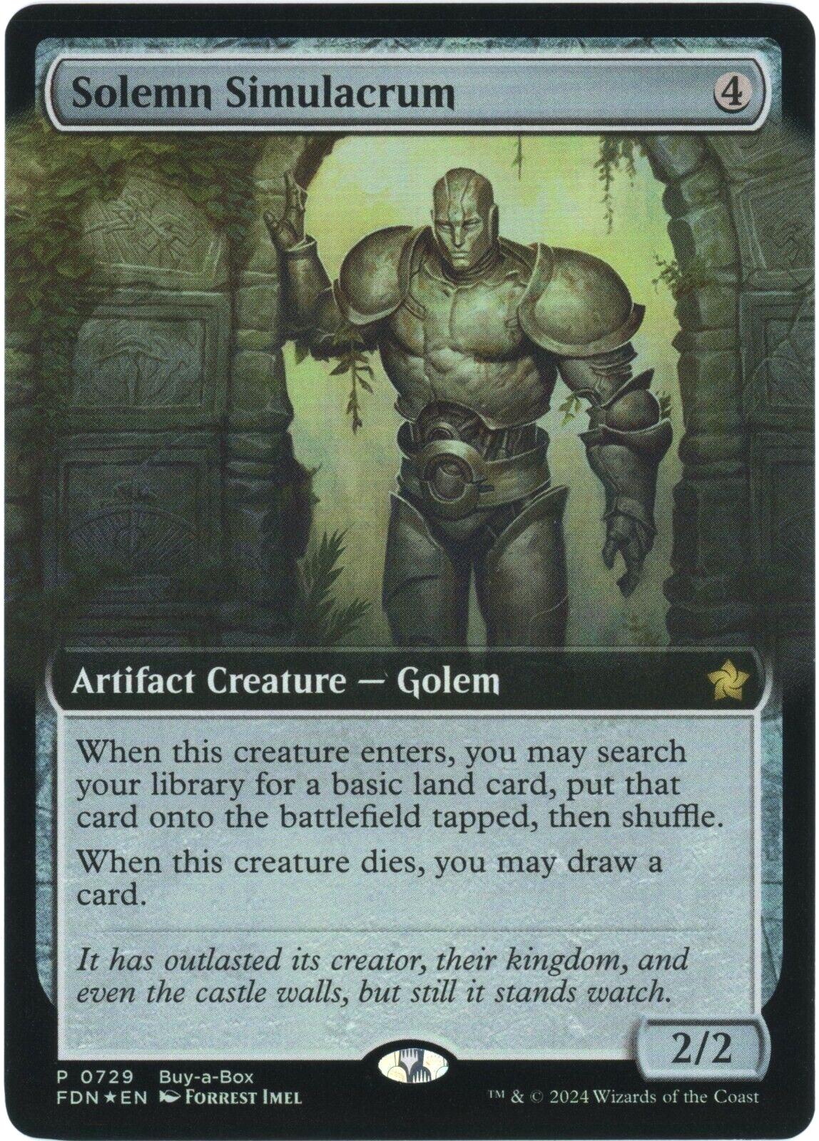 Solemn Simulacrum [Foil] (Magic Foundations)