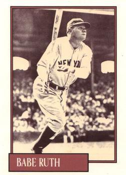 Babe Ruth #1 Baseball Cards 1991 Homers Cookies Classic