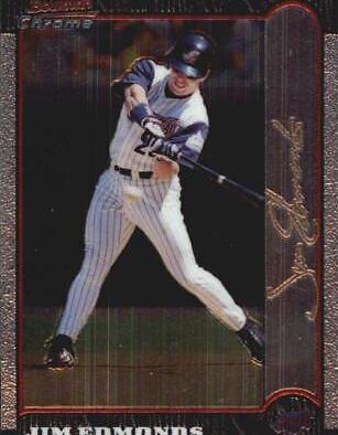 Jim Edmonds #9 Baseball Cards 1999 Bowman Chrome Gold