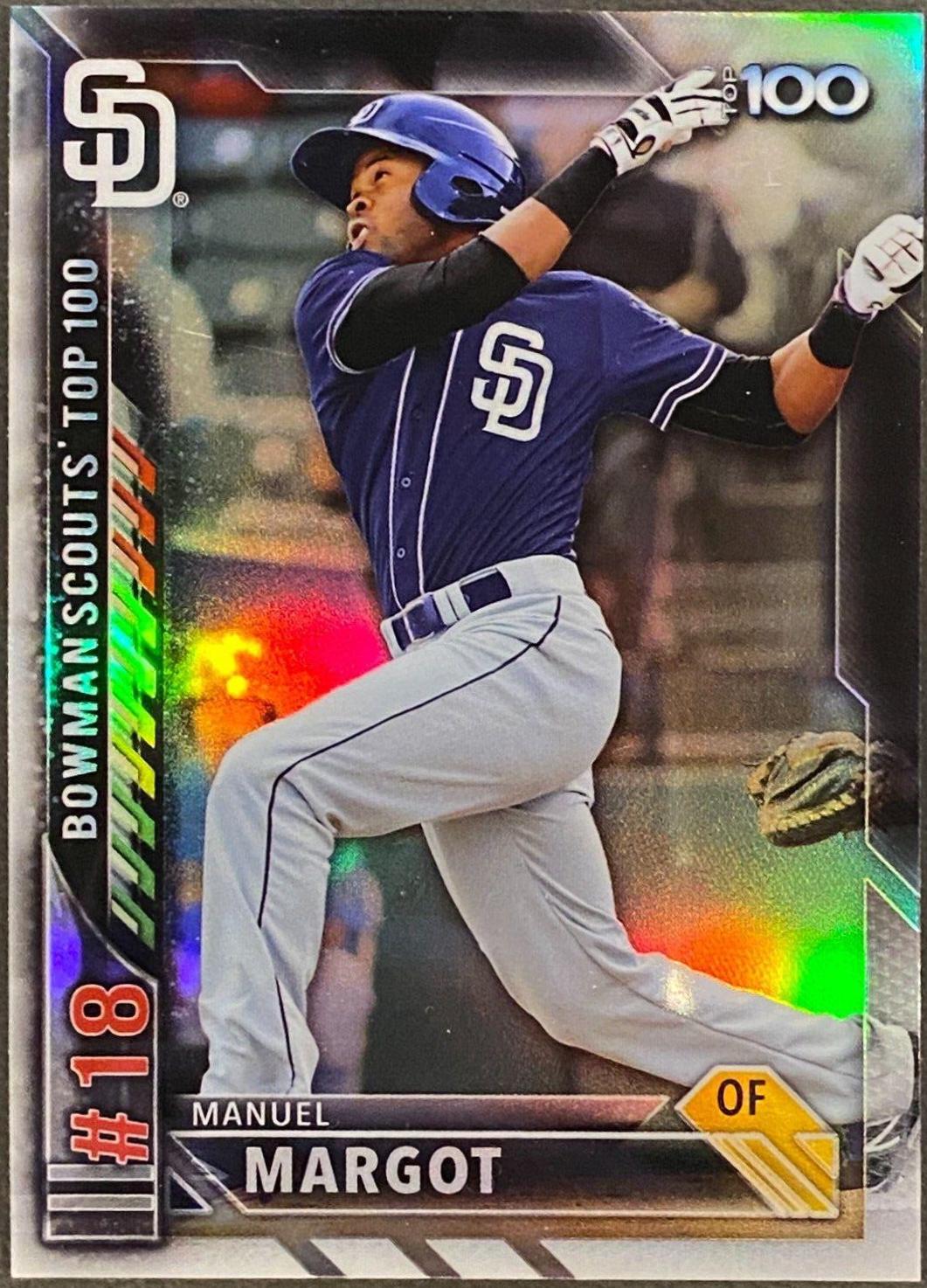 Manuel Margot #BTP-18 Baseball Cards 2016 Bowman Scouts' Top 100