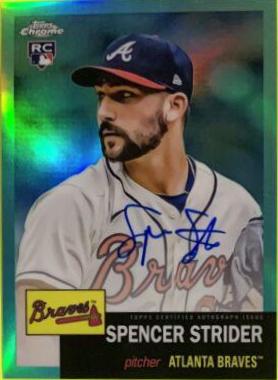 Spencer Strider [Aqua Refractor] #CPA-SS