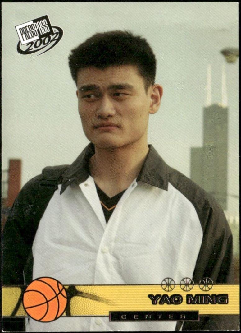 Yao Ming #G18 2002 Press Pass Basketball
