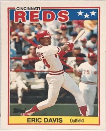 Eric Davis #18 Baseball Cards 1988 Topps American
