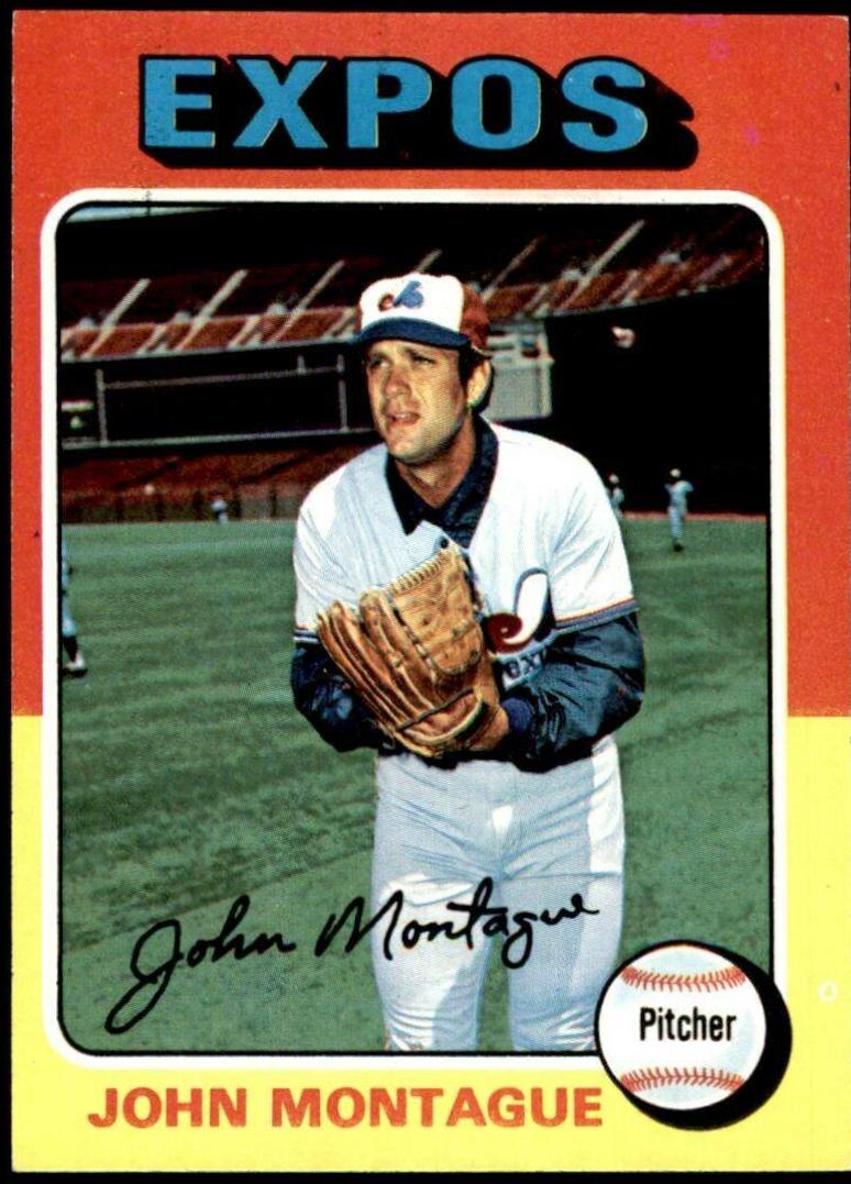 John Montague #405 Baseball Cards 1975 Topps