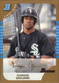 Chris Young #318 Baseball Cards 2005 Bowman Gold
