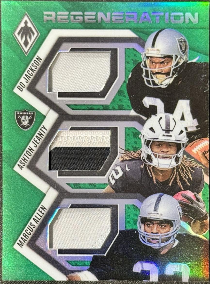 Bo Jackson / Ashton Jeanty / Marcus Allen [Green] #1