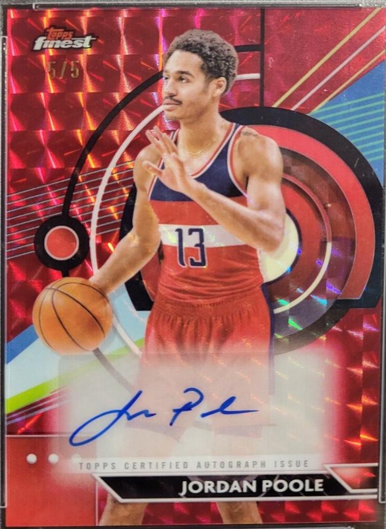 Jordan Poole [Red Geometric Refractor] #FA-JP