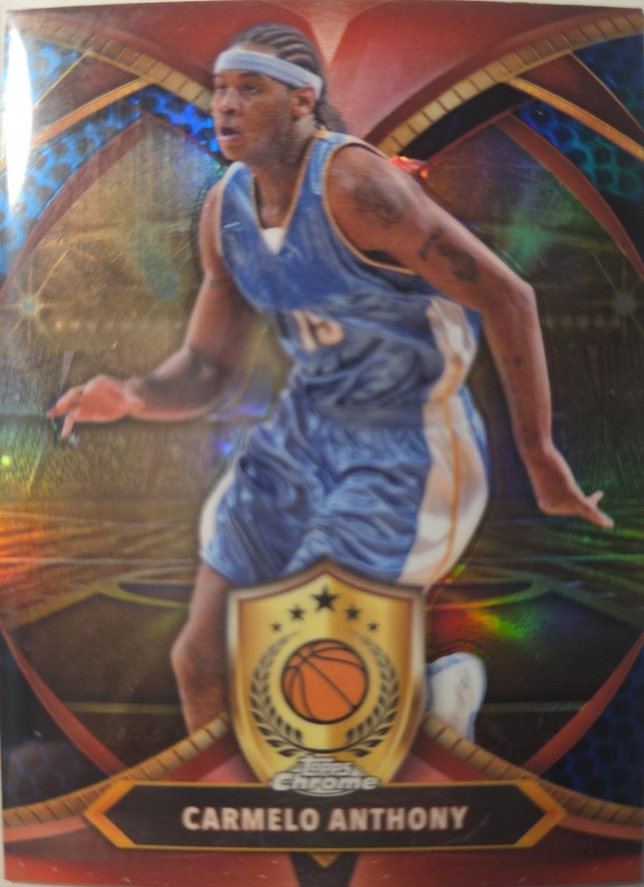 Carmelo Anthony [Blue Basketball Refractor] #BOD-19