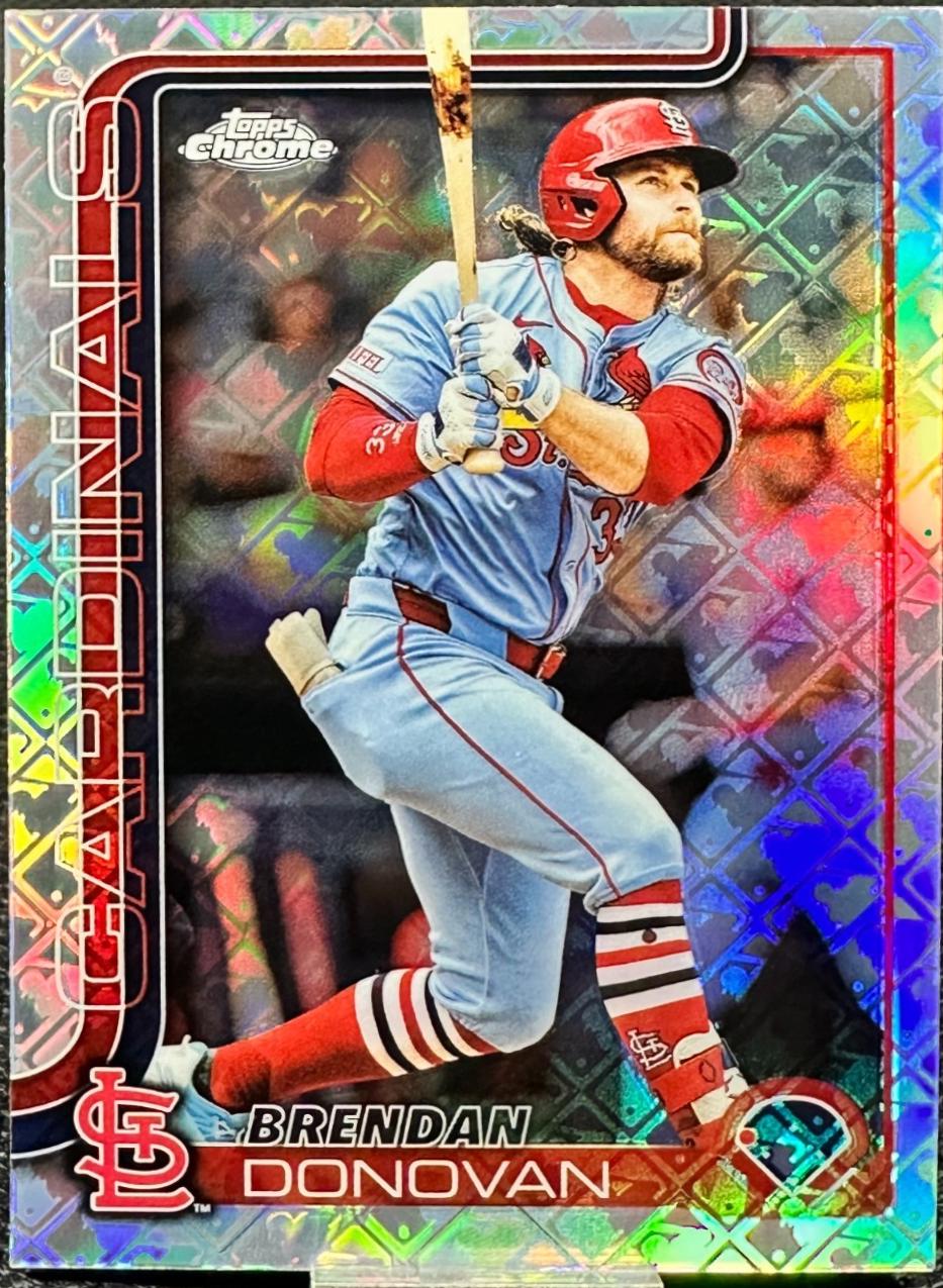 Brendan Donovan #233 2025 Topps Chrome Logofractor Baseball