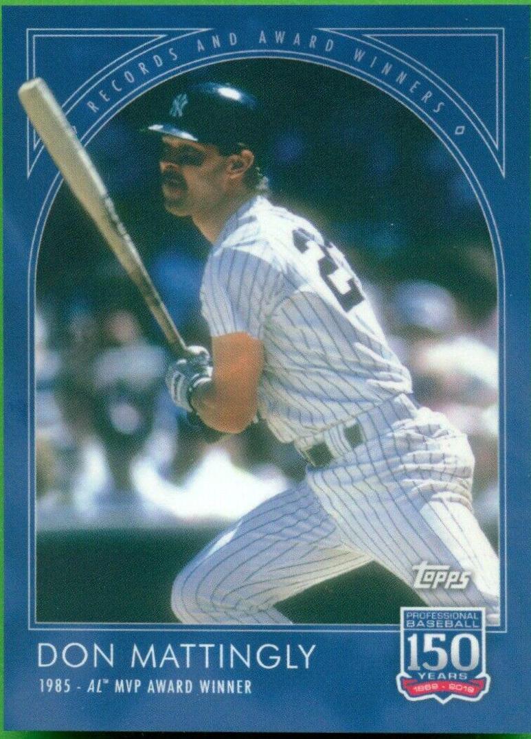 Don Mattingly #34 Baseball Cards 2019 Topps 150 Years of Baseball