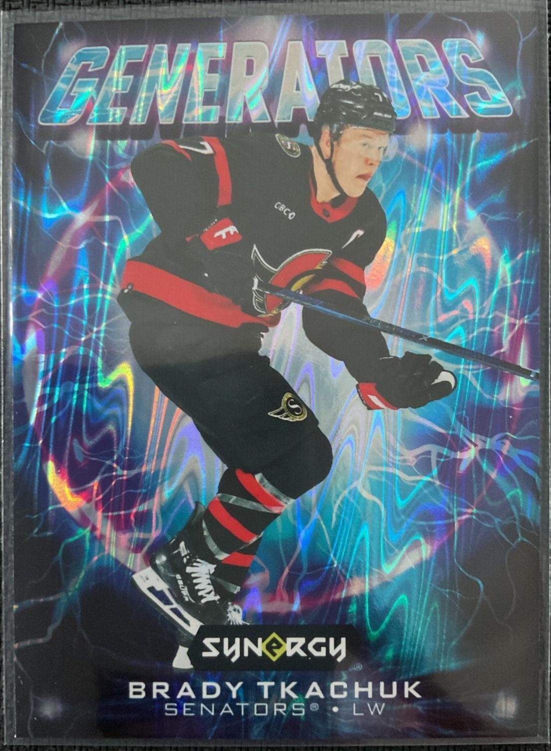 Brady Tkachuk #G-18 Hockey Cards 2024 Upper Deck Synergy Generators