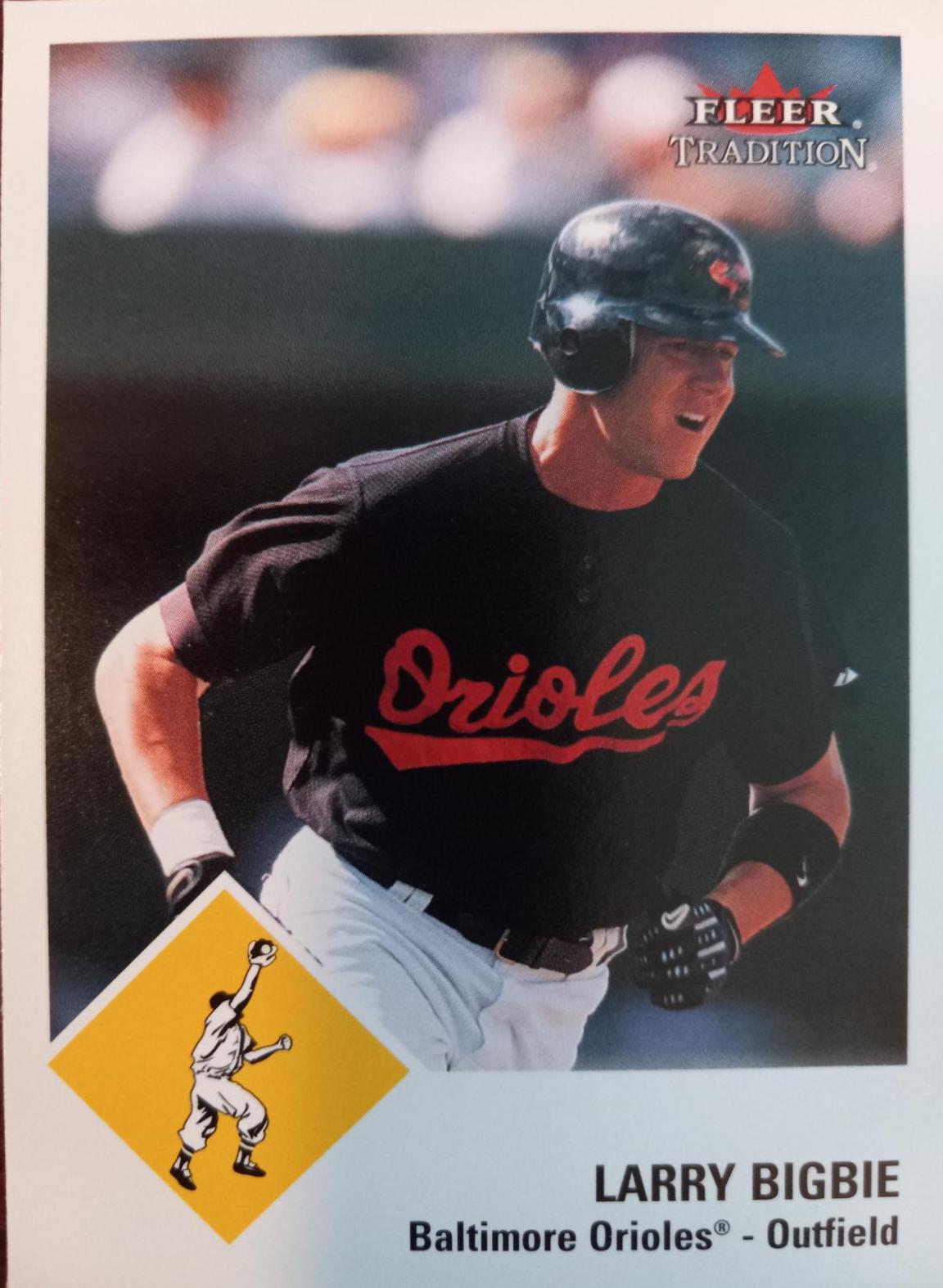 Larry Bigbie #198 Baseball Cards 2003 Fleer Tradition