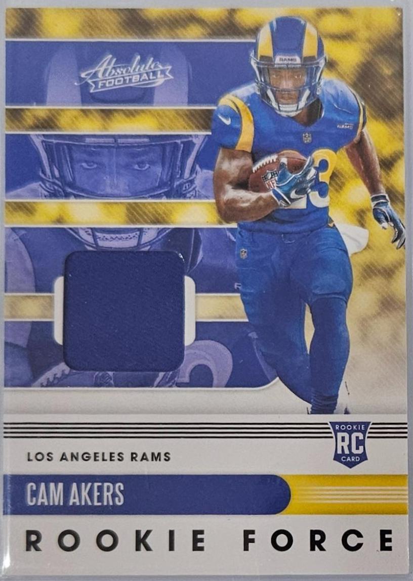 Cam Akers #25 Football Cards 2020 Panini Absolute Rookie Force