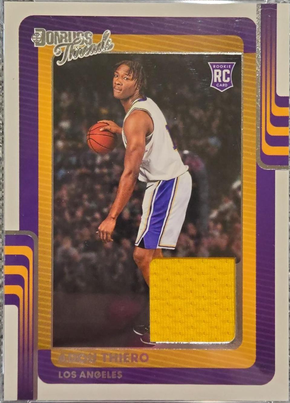 Adou Thiero #24 2025 Panini Donruss Threads Basketball