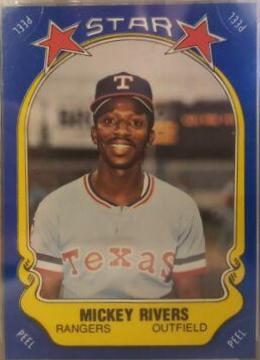 Mickey Rivers #32 Baseball Cards 1981 Fleer Star Stickers