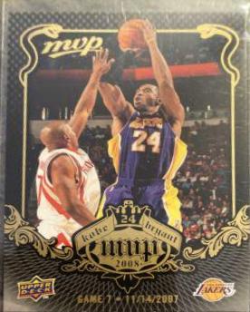 Bryant #KB-7 2008 Upper Deck MVP Kobe Basketball