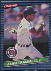 Alan Trammell #101 Baseball Cards 1986 Leaf Prices