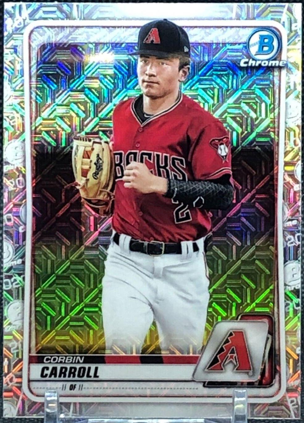 2020 Bowman Chrome Prospects Corbin Carroll [Mega Box Mojo Refractor] #BCP-222 card