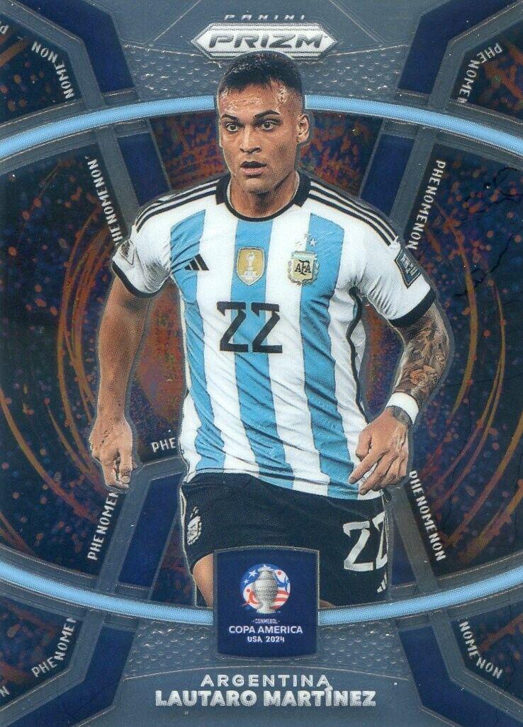 Lautaro Martinez #2 Soccer Cards 2024 Panini Prizm Copa America Phenomenon