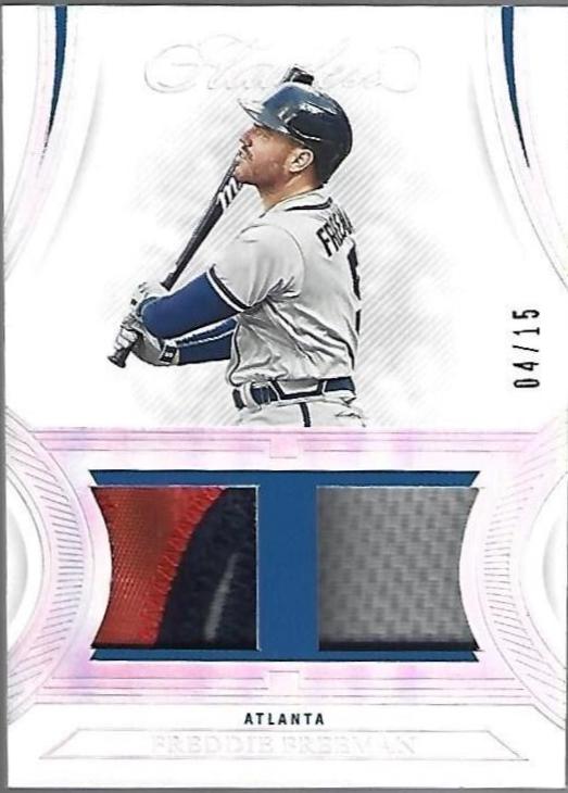 Freddie Freeman #DP-FF Baseball Cards 2022 Panini Flawless Dual Patches