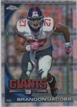 Brandon Jacobs #C178 2010 Topps Chrome Football