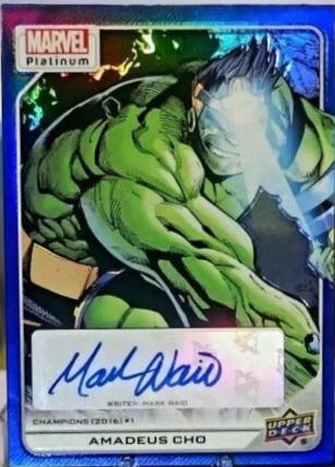 Amadeus Cho [Autograph Blue Rainbow] #157