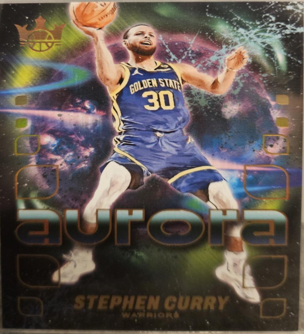 Stephen Curry #23 Basketball Cards 2024 Panini Court Kings Aurora