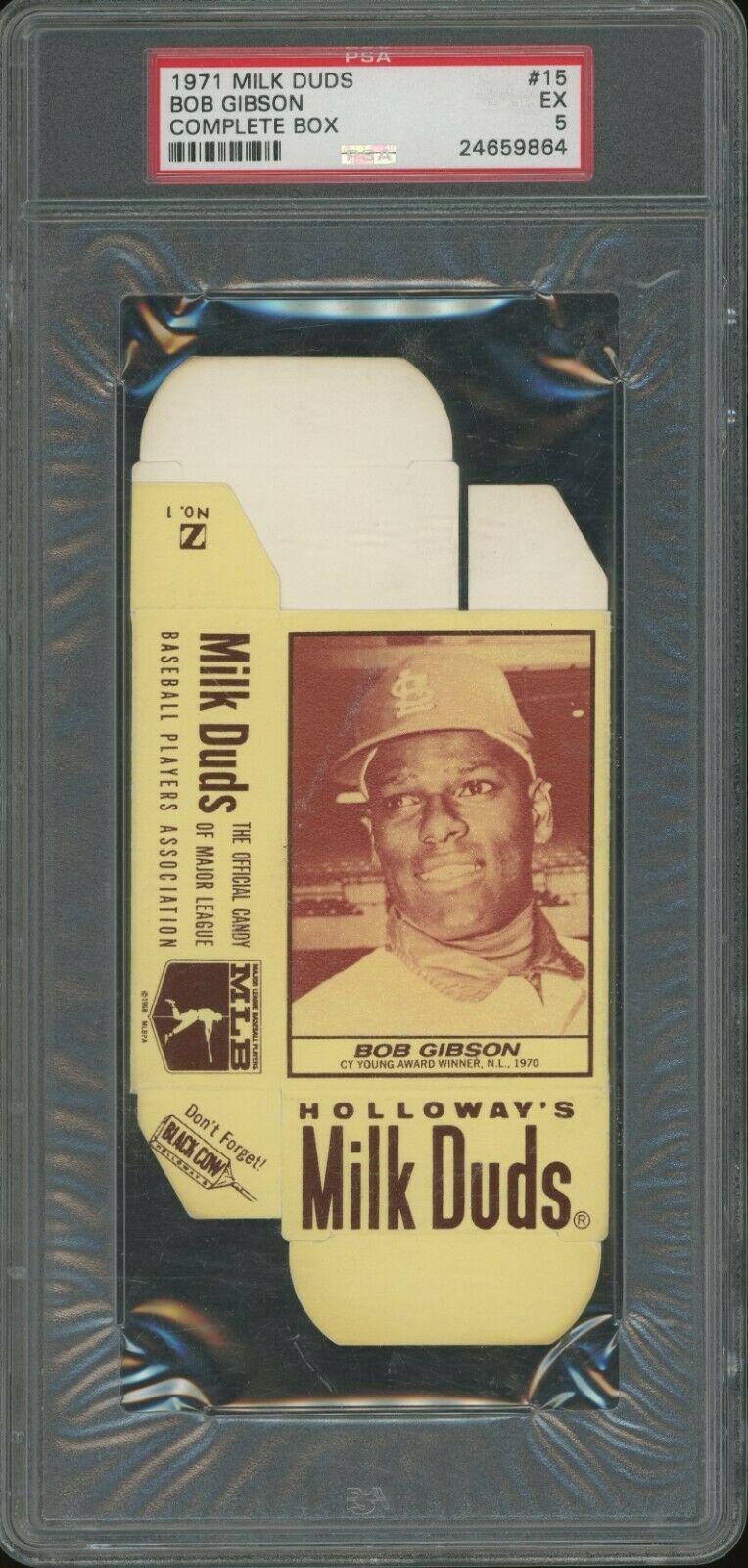 Bob Gibson #15 Baseball Cards 1971 Milk Duds Complete Box