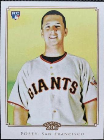Buster Posey #193 Baseball Cards 2010 Topps 206