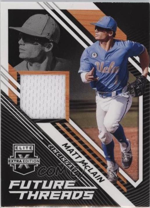Matt McLain #FT-MM 2021 Panini Elite Extra Edition Future Threads Baseball