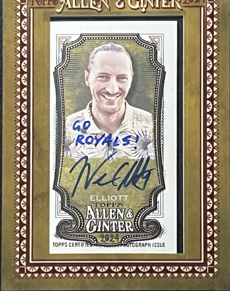 Wes Elliott #MEA-WEL Baseball Cards 2024 Topps Allen & Ginter Mini Employee Autograph