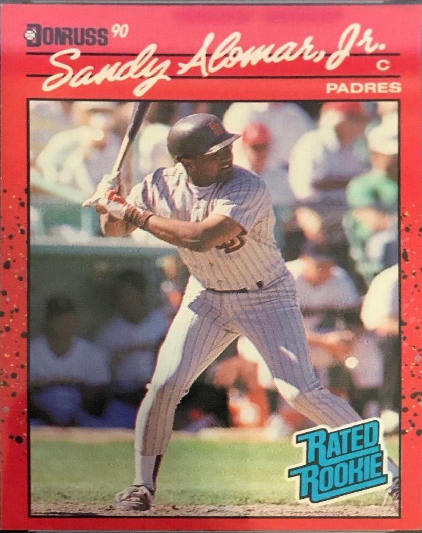 Sandy Alomar Jr. #30 Baseball Cards 1990 Donruss Aqueous Test