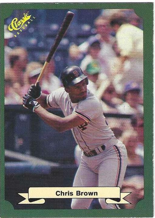 Chris Brown #65 1987 Classic MLB Game