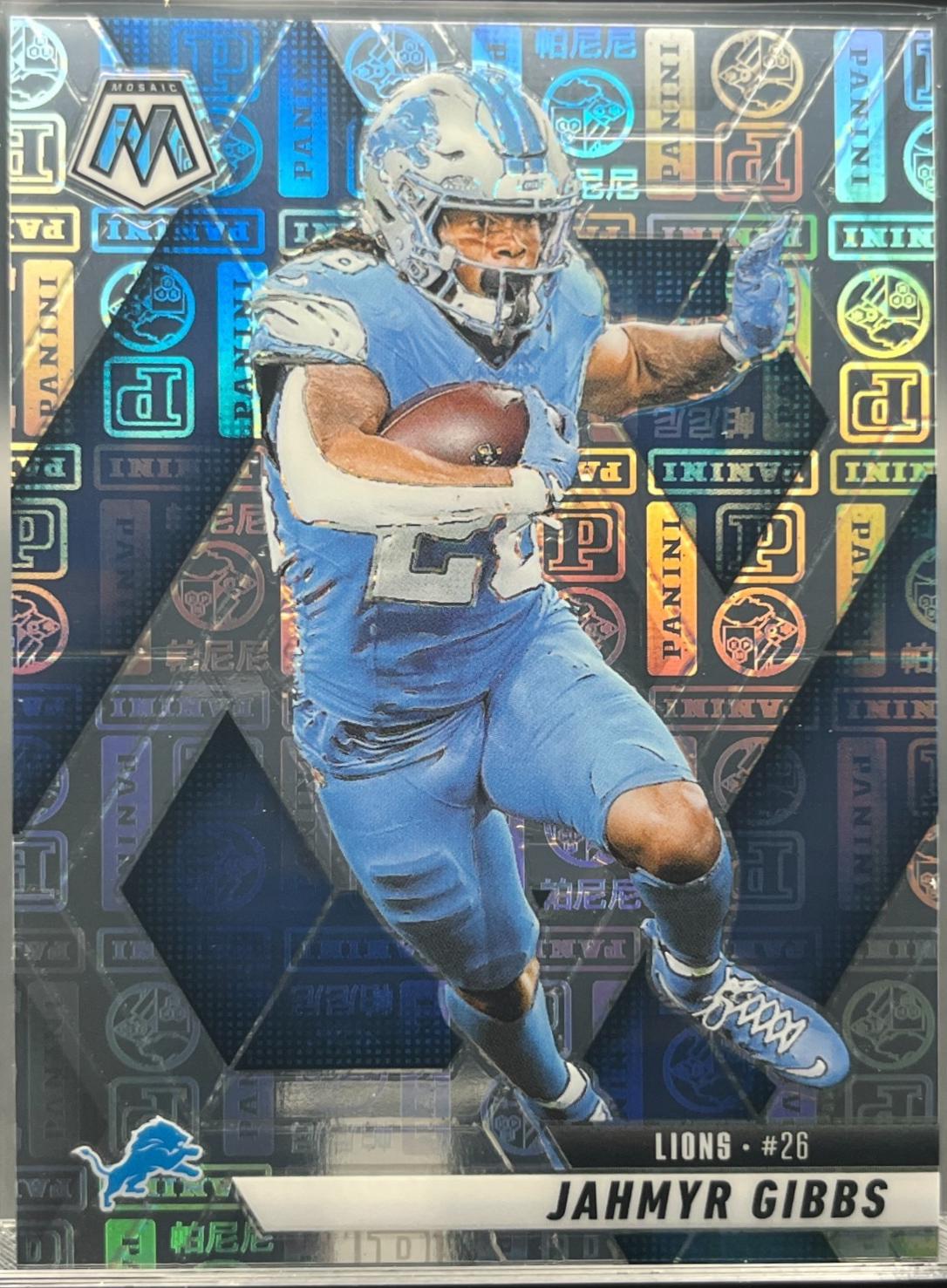 Jahmyr Gibbs [Silver Knight] #103 Prices | 2025 Panini Mosaic