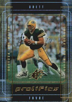 Brett Favre #P13 Football Cards 1999 Spx Prolifics