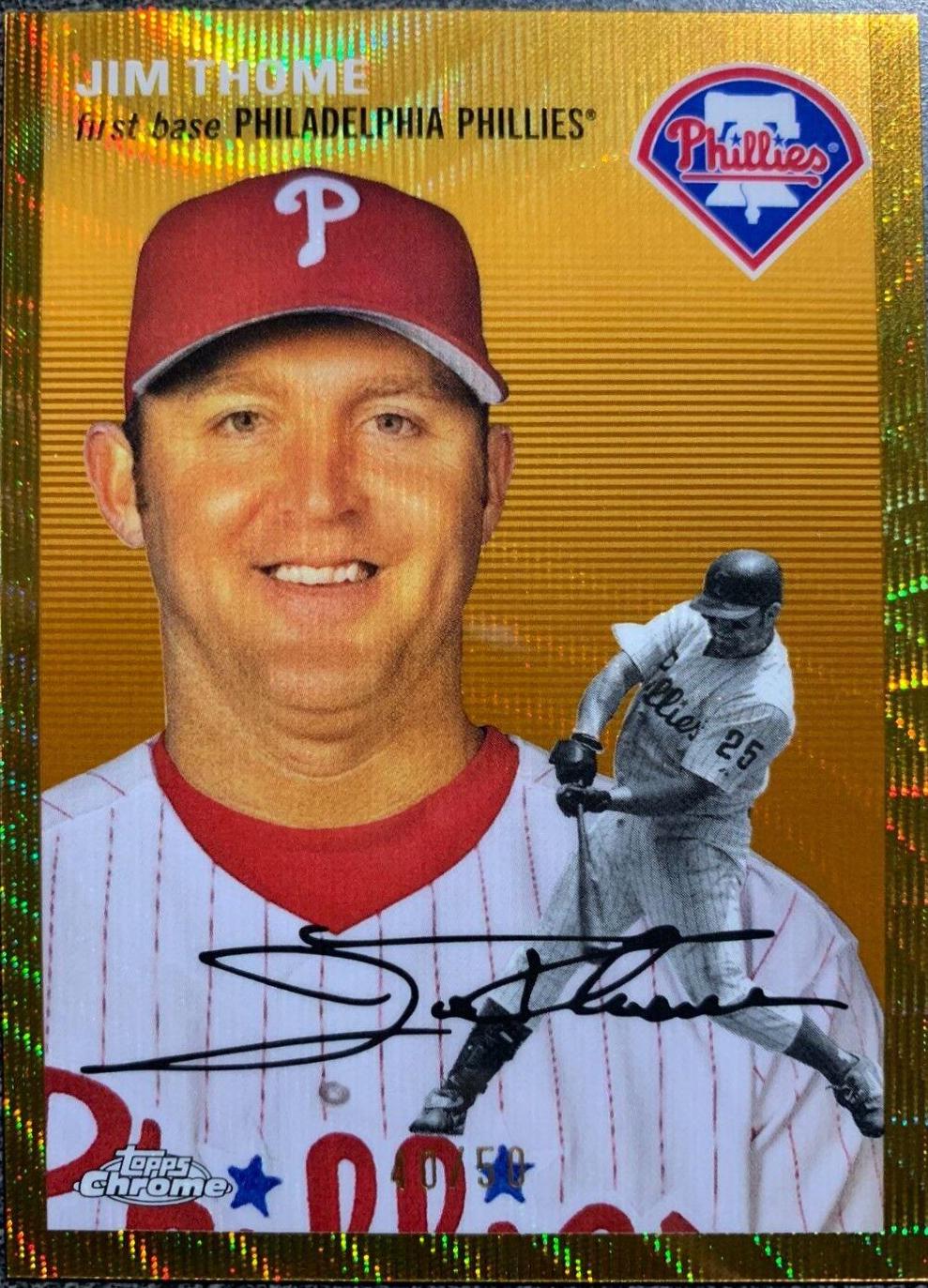 Jim Thome [Gold Wave Refractor] #486