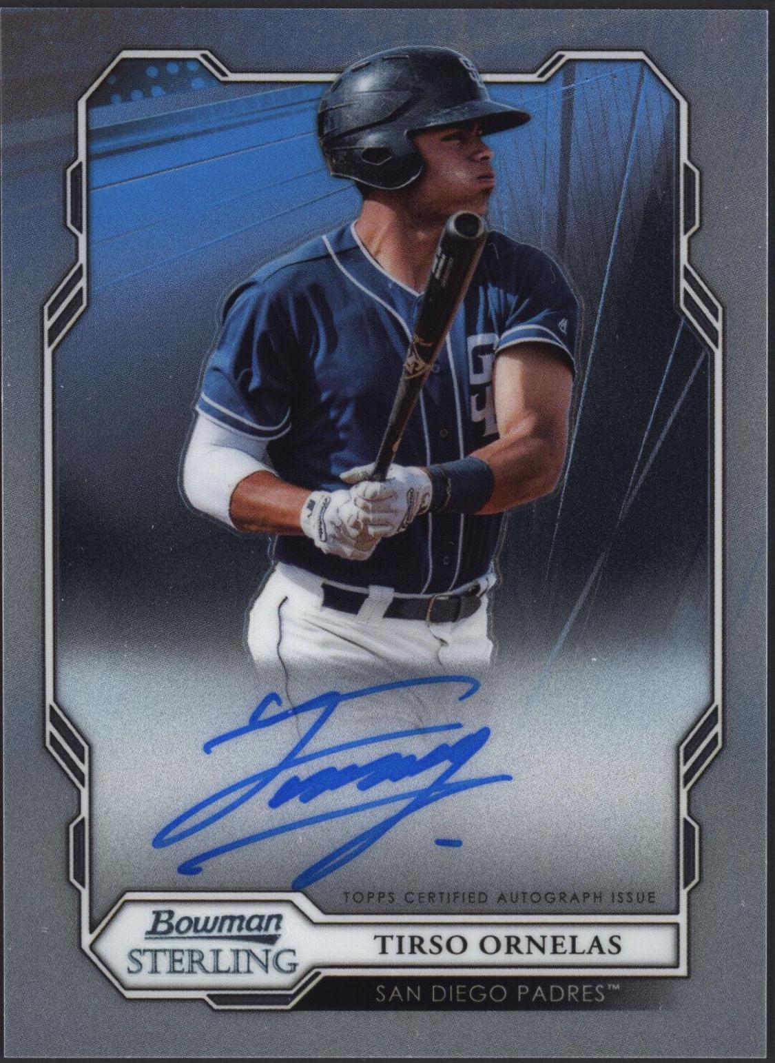 Tirso Ornelas #BSPA-TO 2019 Bowman Sterling Baseball Prospect Autographs
