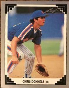 Chris Donnels #447 Baseball Cards 1991 Leaf