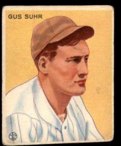 Gus Suhr #206 Baseball Cards 1933 Goudey