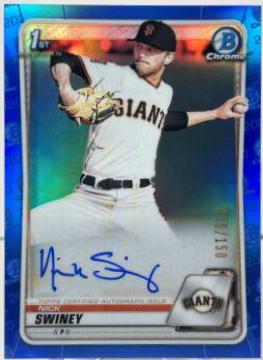 Nick Swiney [Blue Refractor] #CDA-NS
