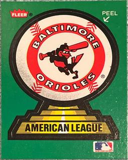 Baltimore Orioles Team Sticker