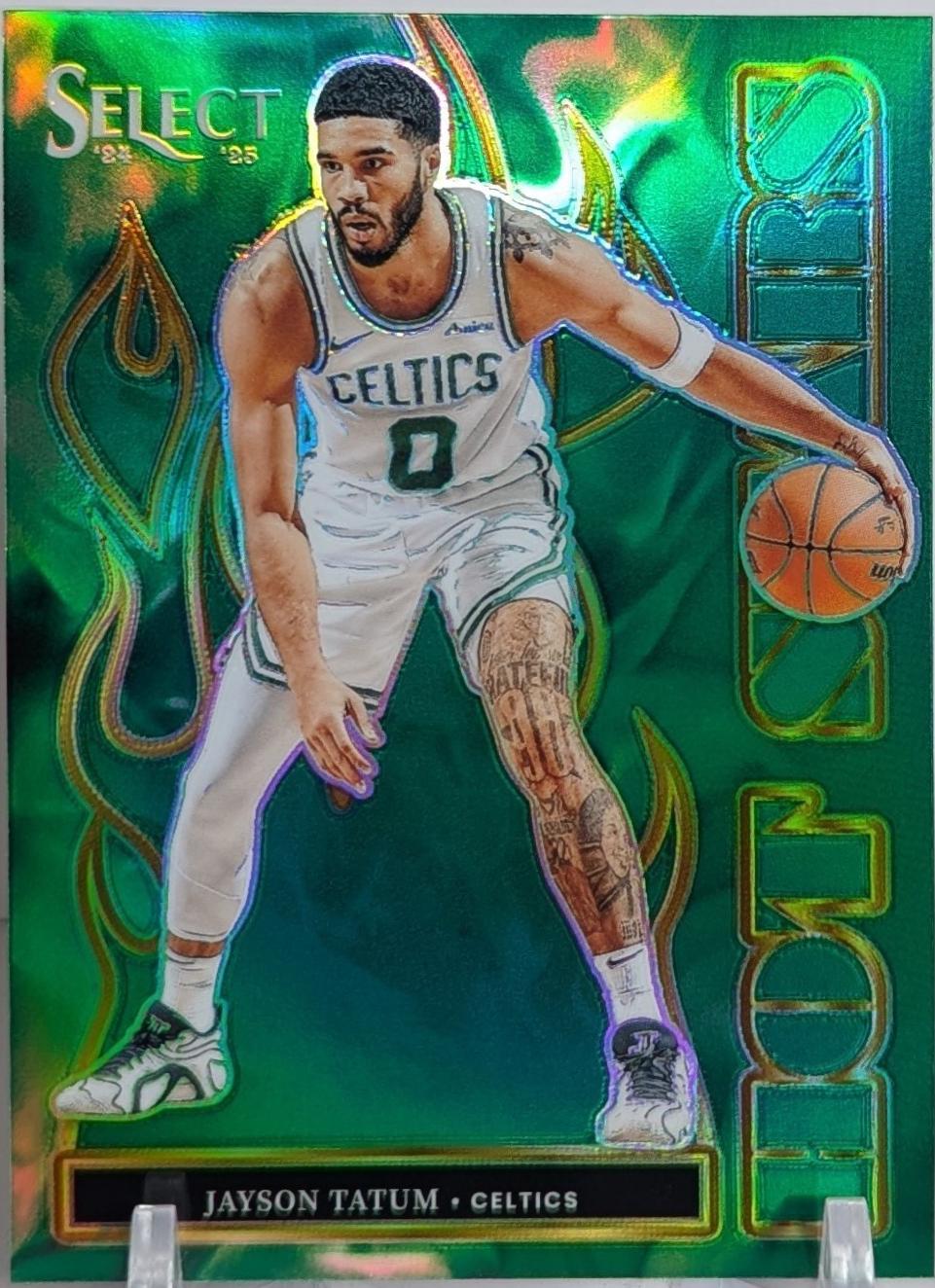 Jayson Tatum [Green Prizm] #5 Prices | 2024 Panini Select Hot