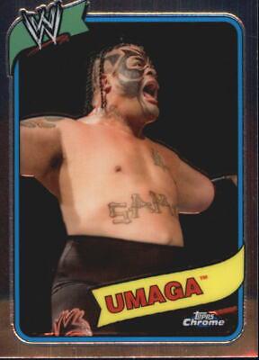 Umaga #9 Wrestling Cards 2008 Topps Heritage III Chrome WWE