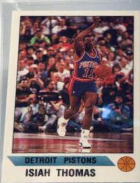 Isiah Thomas #87 Basketball Cards 1990 Panini Sticker