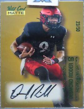 Desmond Ridder #MB-A 2022 Wild Card Matte Autographs Football